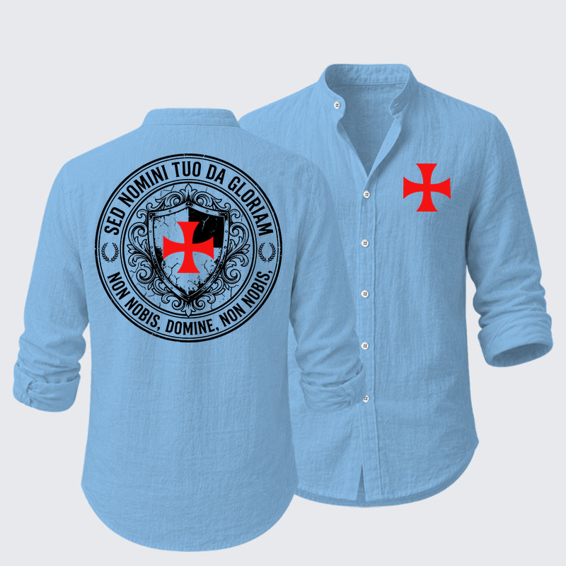 Non Nobis Domine, Non Nobis, Sed Nomini Tuo Da Gloriam Resort Casual Shirt
