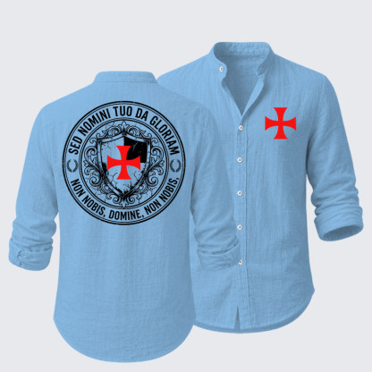 Non Nobis Domine, Non Nobis, Sed Nomini Tuo Da Gloriam Resort Casual Shirt
