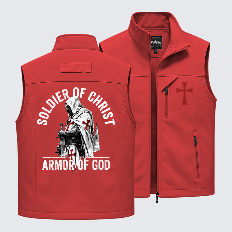Make No Peace with Evil Knight Templar Cross Outdoor Quick-dry Vest-soulsbelief