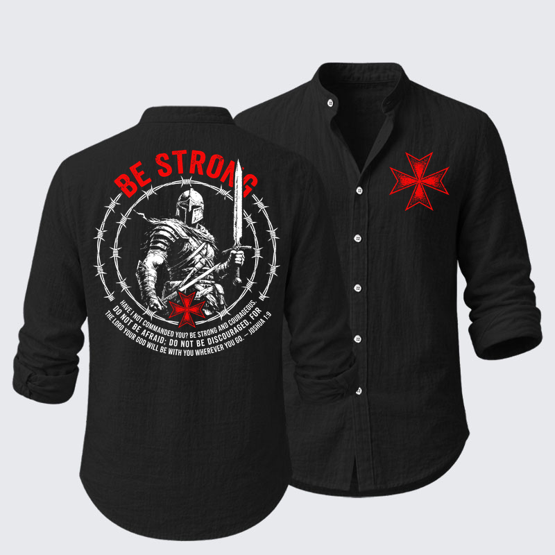 Be Strong And Courageous Joshua 1:9 Resort Casual Shirt