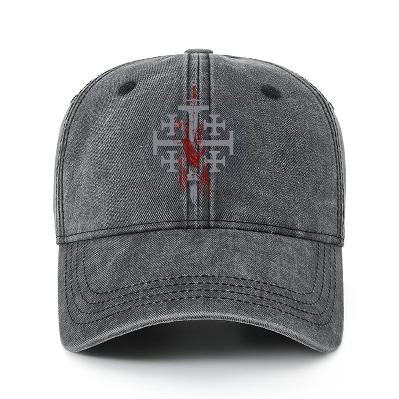 Heritage Washed Cap - Deus Vult: God Wills It