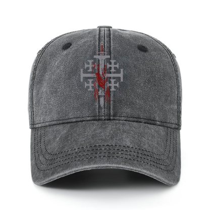 Heritage Washed Cap - Deus Vult: God Wills It