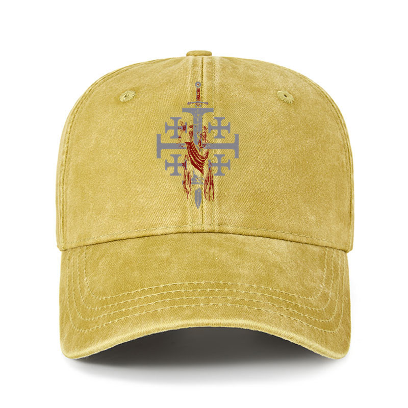 Heritage Washed Cap - Deus Vult: God Wills It