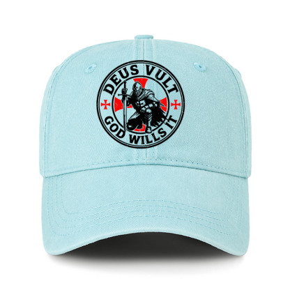 Heritage Washed Cap - Knights Templar Deus Vult