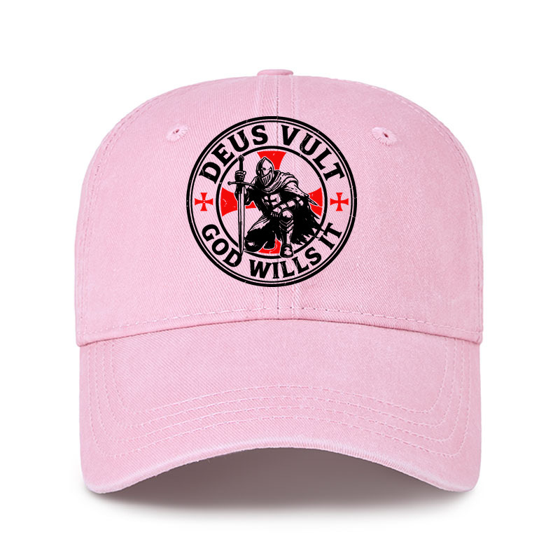 Heritage Washed Cap - Knights Templar Deus Vult