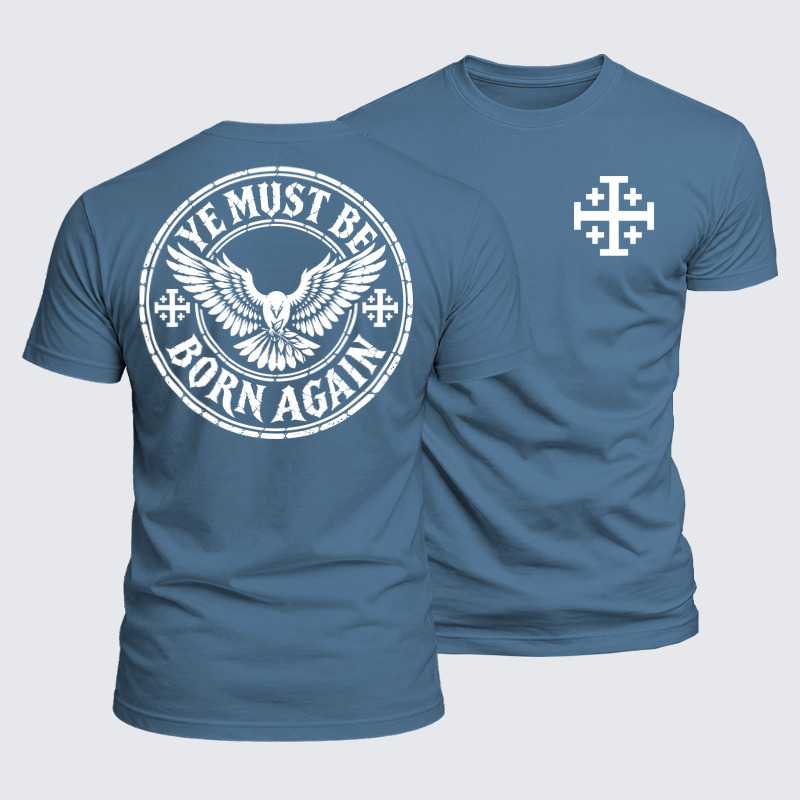 Luxe Mercerized Cotton Tee - Ye Must Be Born Again – John 3:7