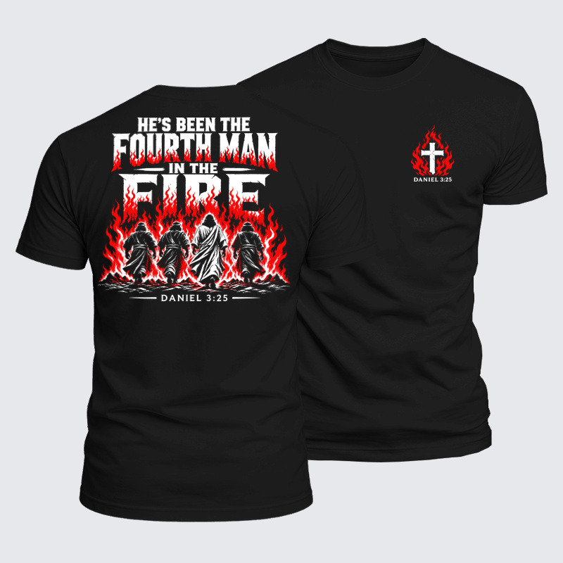 Luxe Mercerized Cotton Tee - The Fourth Man in the Fire – Daniel 3:25