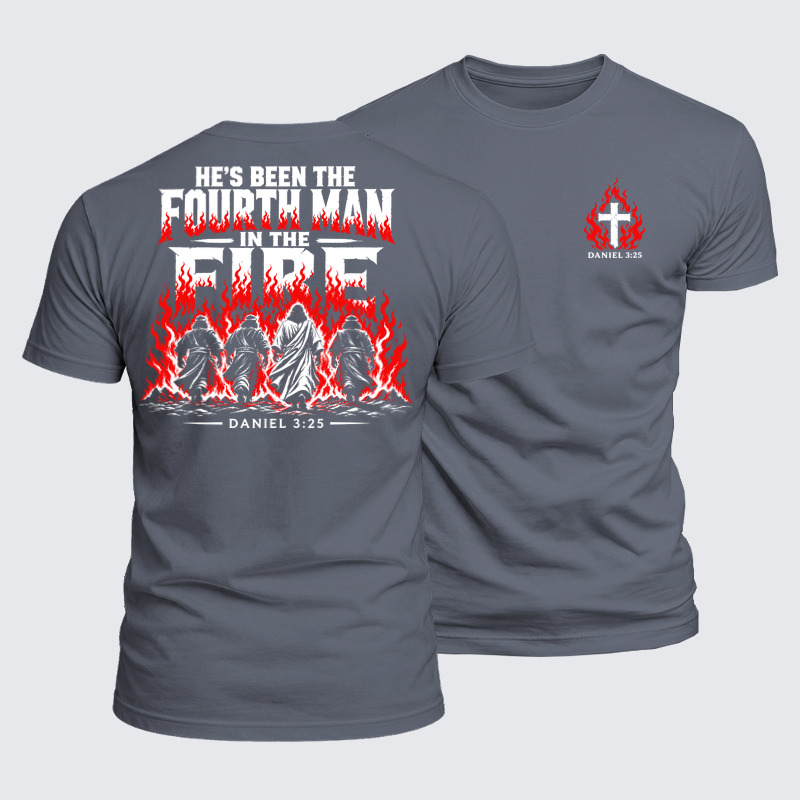 Luxe Mercerized Cotton Tee - The Fourth Man in the Fire – Daniel 3:25