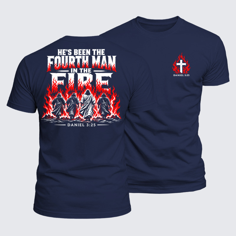 Luxe Mercerized Cotton Tee - The Fourth Man in the Fire – Daniel 3:25