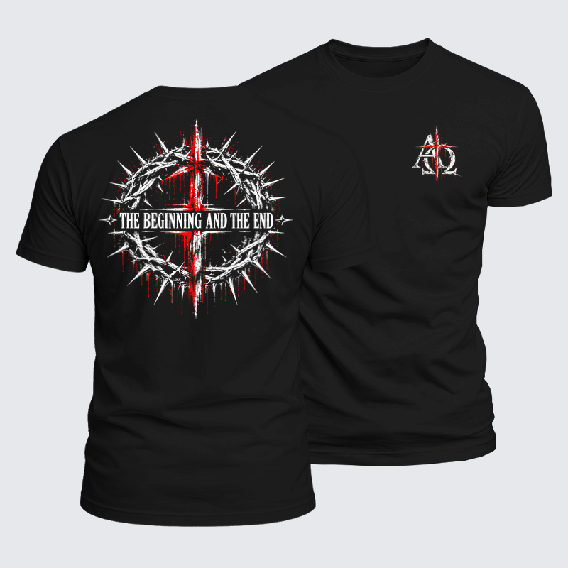 Luxe Mercerized Cotton Tee -The Beginning and the End – Alpha Omega
