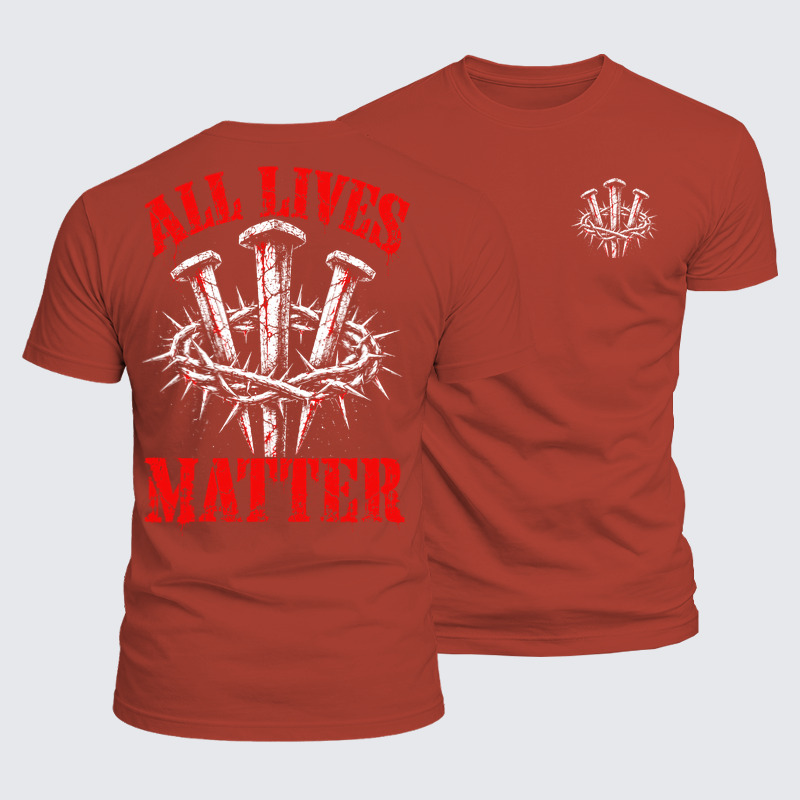 Luxe Mercerized Cotton Tee - All Lives Matter – Crown of Thorns