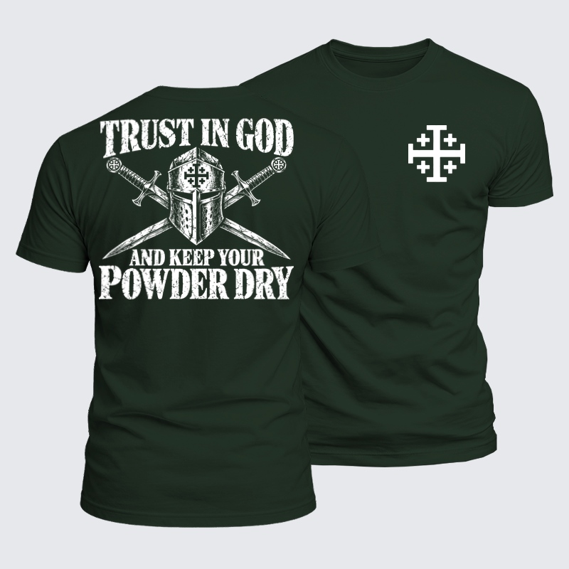 Luxe Mercerized Cotton Tee - Trust in God – Christian Warrior Knight