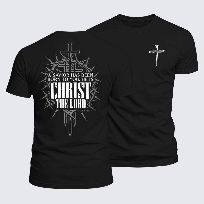 Luxe Mercerized Cotton Tee - A Savior Has Been Born – Luke 2:11