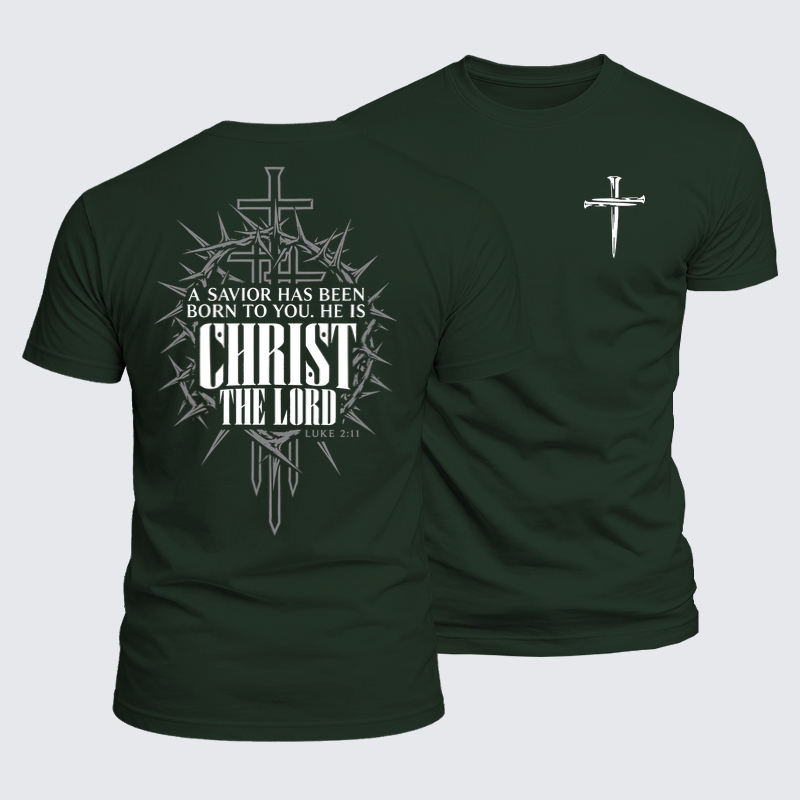 Luxe Mercerized Cotton Tee - A Savior Has Been Born – Luke 2:11