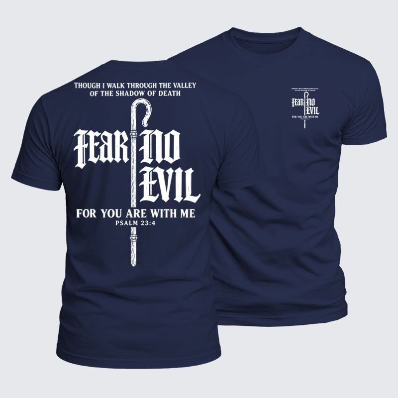 Luxe Mercerized Cotton Tee - Fear No Evil – Psalm 23:4