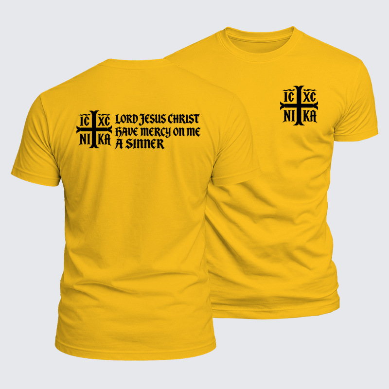 Luxe Mercerized Cotton Tee - IC XC NIKA – Lord Jesus Christ Have Mercy on Me