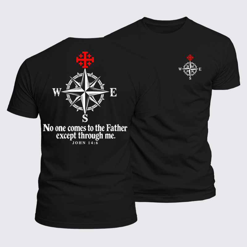 Luxe Mercerized Cotton Tee - No One Comes to the Father – John 14:6