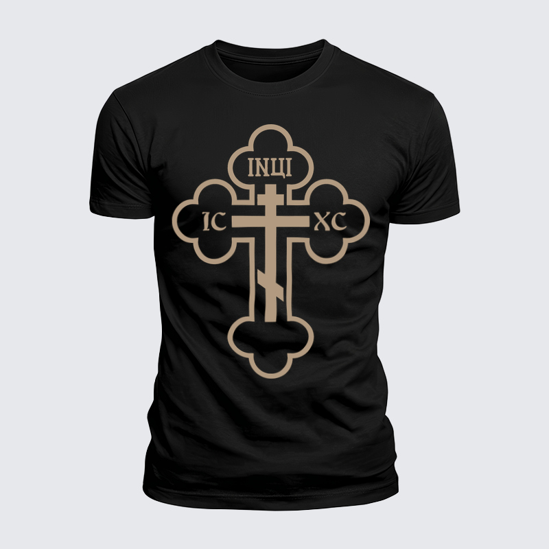 Luxe Mercerized Cotton Tee - IC XC – Orthodox Trefoil Cross