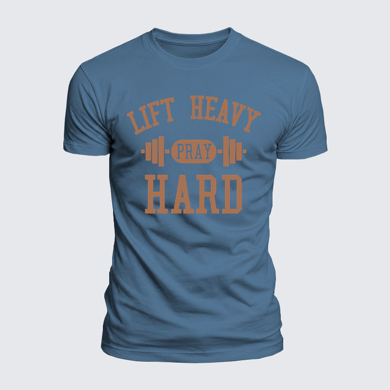 Luxe Mercerized Cotton Tee - Lift Heavy Pray Hard   