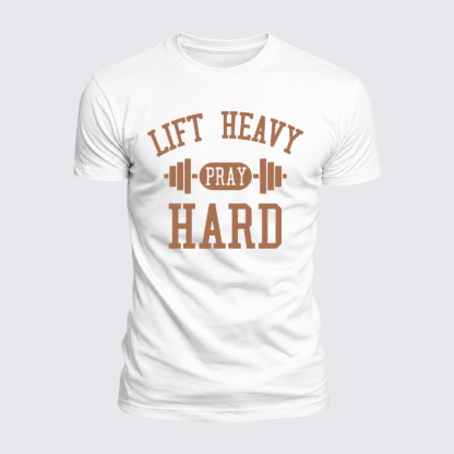 Luxe Mercerized Cotton Tee - Lift Heavy Pray Hard   