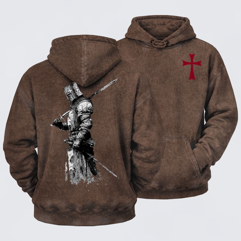 Washed Hoodie-  Armor of God   