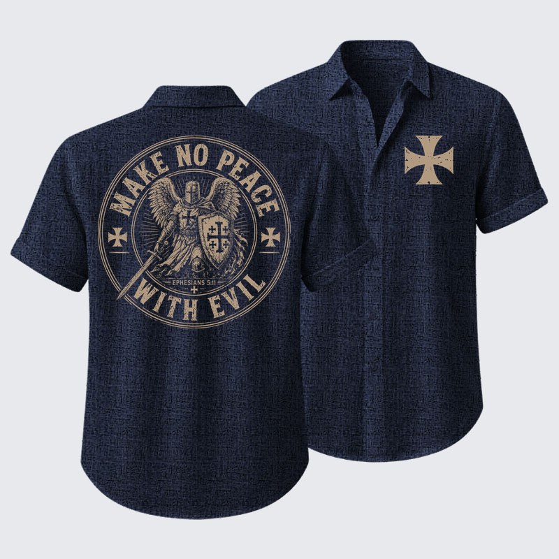 Make No Peace With Evil Short Sleeve Shirt