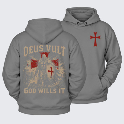 Plush Fleece-Lined Hoodie -  Deus Vult