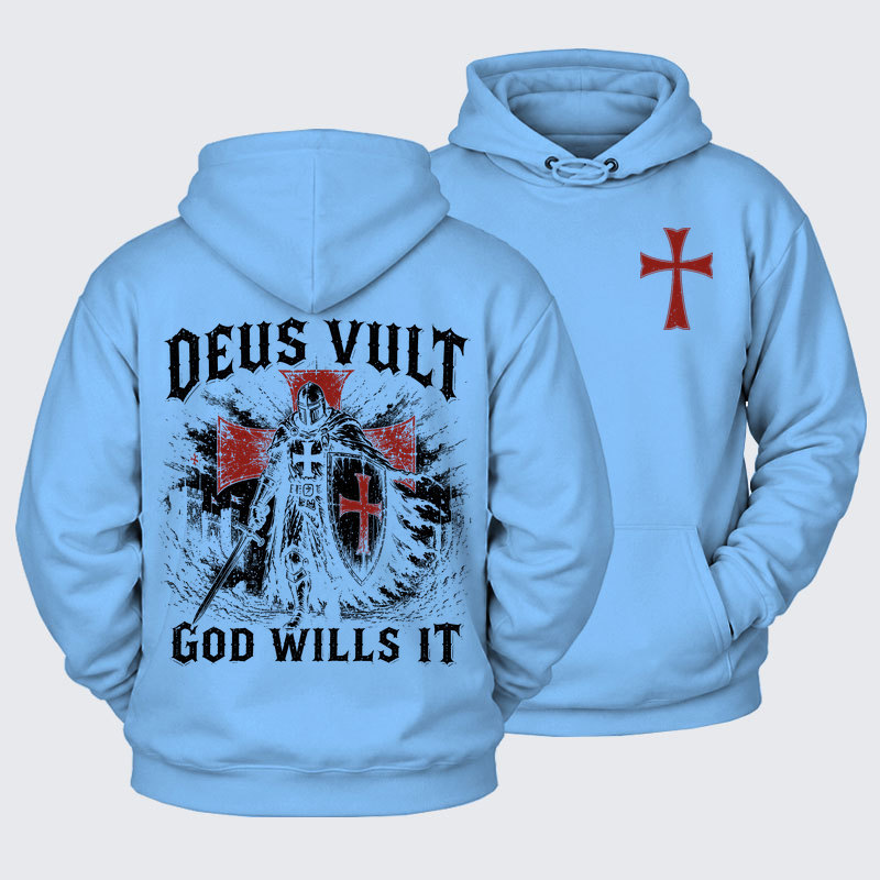 Plush Fleece-Lined Hoodie -  Deus Vult