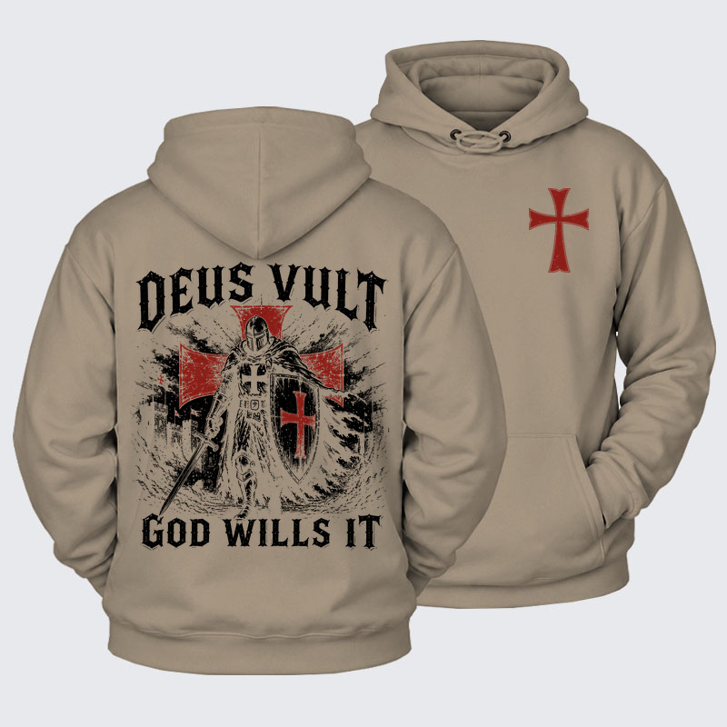 Plush Fleece-Lined Hoodie -  Deus Vult