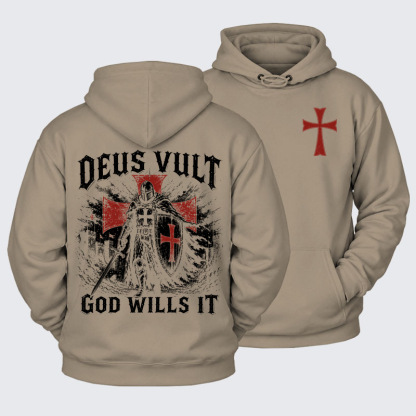 Plush Fleece-Lined Hoodie -  Deus Vult
