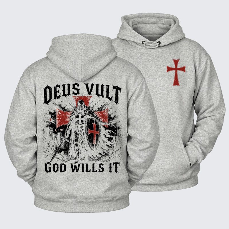 Plush Fleece-Lined Hoodie -  Deus Vult