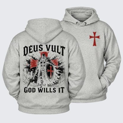 Plush Fleece-Lined Hoodie -  Deus Vult