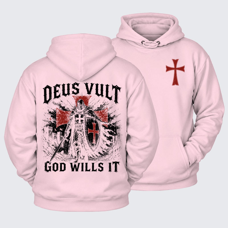 Plush Fleece-Lined Hoodie -  Deus Vult