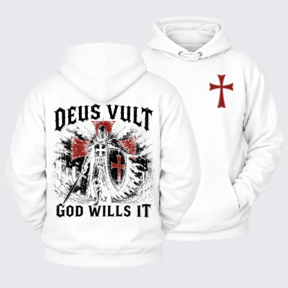 Plush Fleece-Lined Hoodie -  Deus Vult