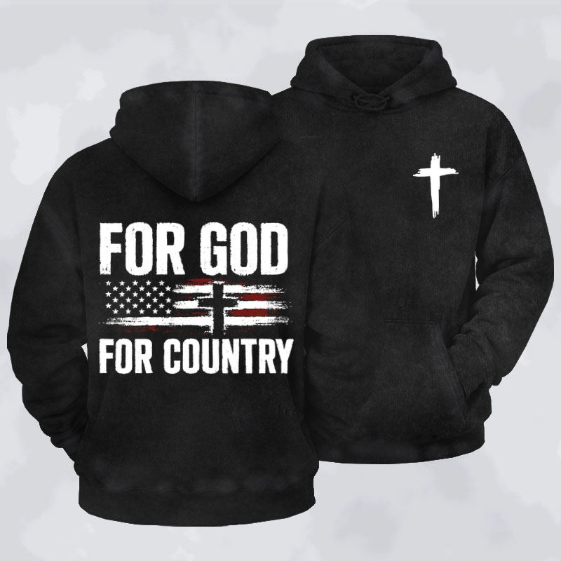 Deus VultWashed Hoodie-For God For Country