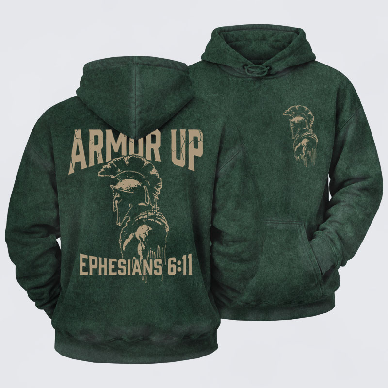 Deus VultWashed Hoodie- Armor Up