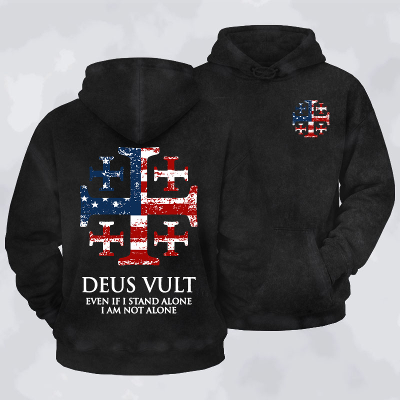 [Copy]Washed Hoodie - Non Nobis Domine, Non Nobis, Sed Nomini Tuo Da Gloriam