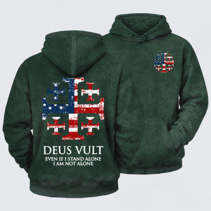 [Copy]Washed Hoodie - Non Nobis Domine, Non Nobis, Sed Nomini Tuo Da Gloriam