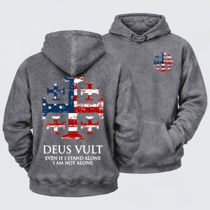[Copy]Washed Hoodie - Non Nobis Domine, Non Nobis, Sed Nomini Tuo Da Gloriam
