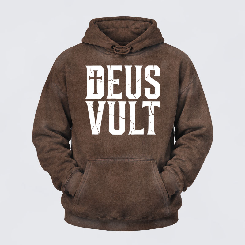 Deus VultWashed Hoodie- Deus Vult 