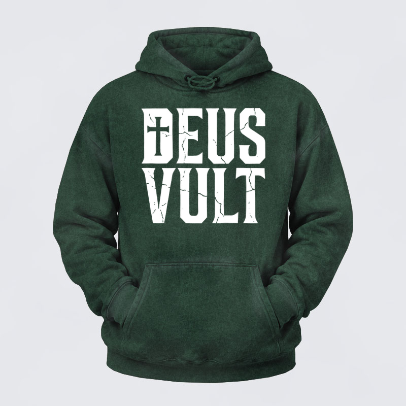 Deus VultWashed Hoodie- Deus Vult 
