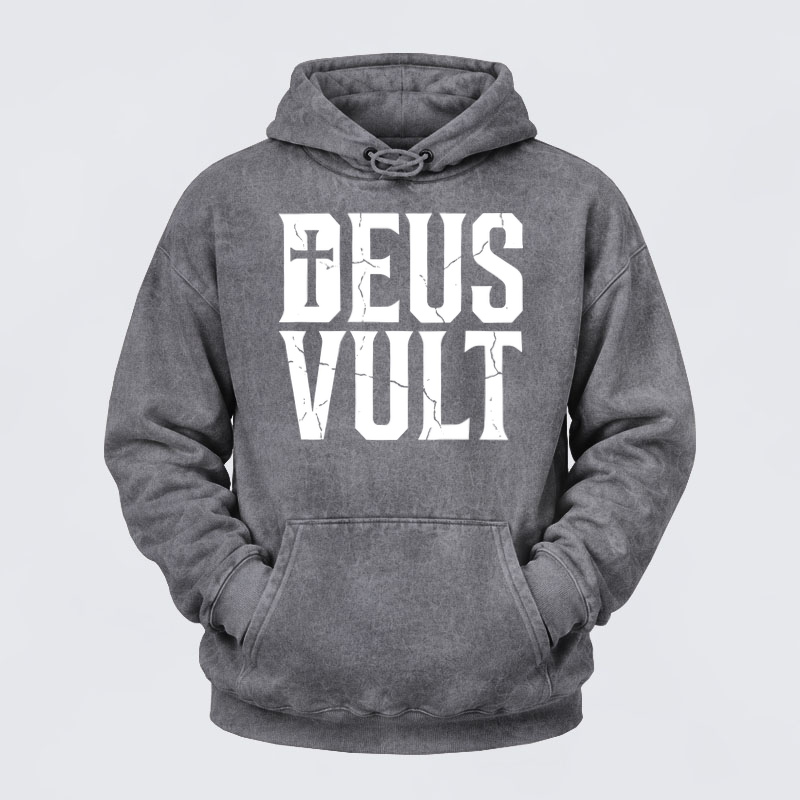 Deus VultWashed Hoodie- Deus Vult 