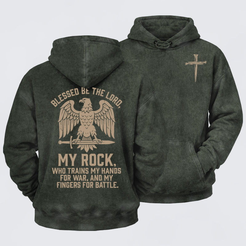 Washed Hoodie- Blessed Be The Lord