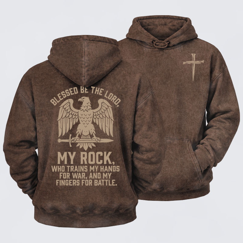 Washed Hoodie- Blessed Be The Lord