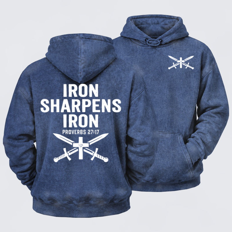 [Copy]Washed Hoodie -Yeshua The King Is Coming Hebrew Name   