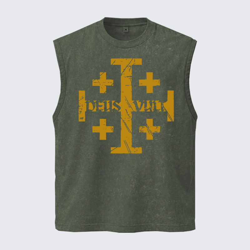 Washed Tanks  -   Deus Vult + Jerusalem Cross