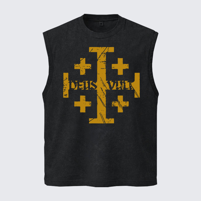 Washed Tanks  -   Deus Vult + Jerusalem Cross