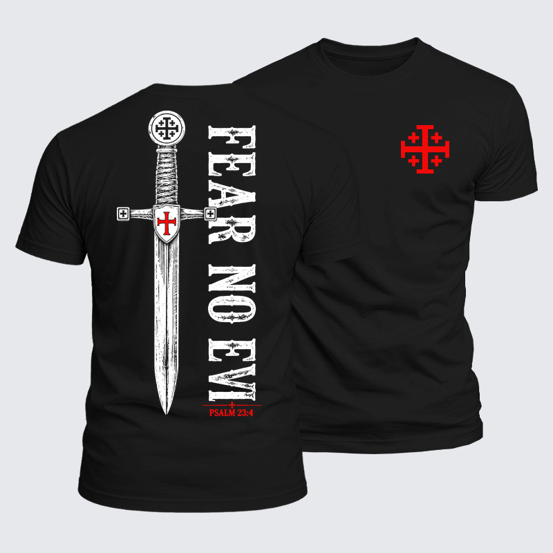 Luxe Mercerized Cotton Tee - Fear No Evil