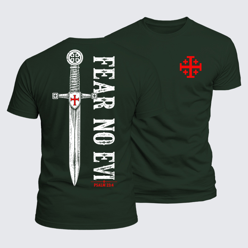 Luxe Mercerized Cotton Tee - Fear No Evil