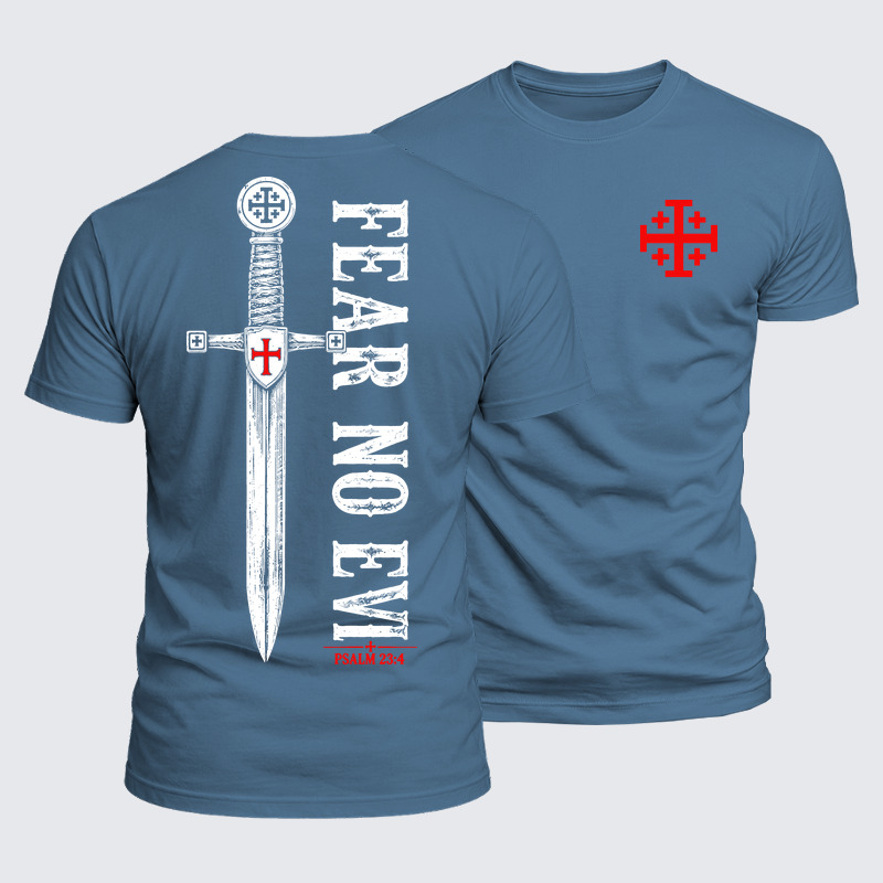 Luxe Mercerized Cotton Tee - Fear No Evil